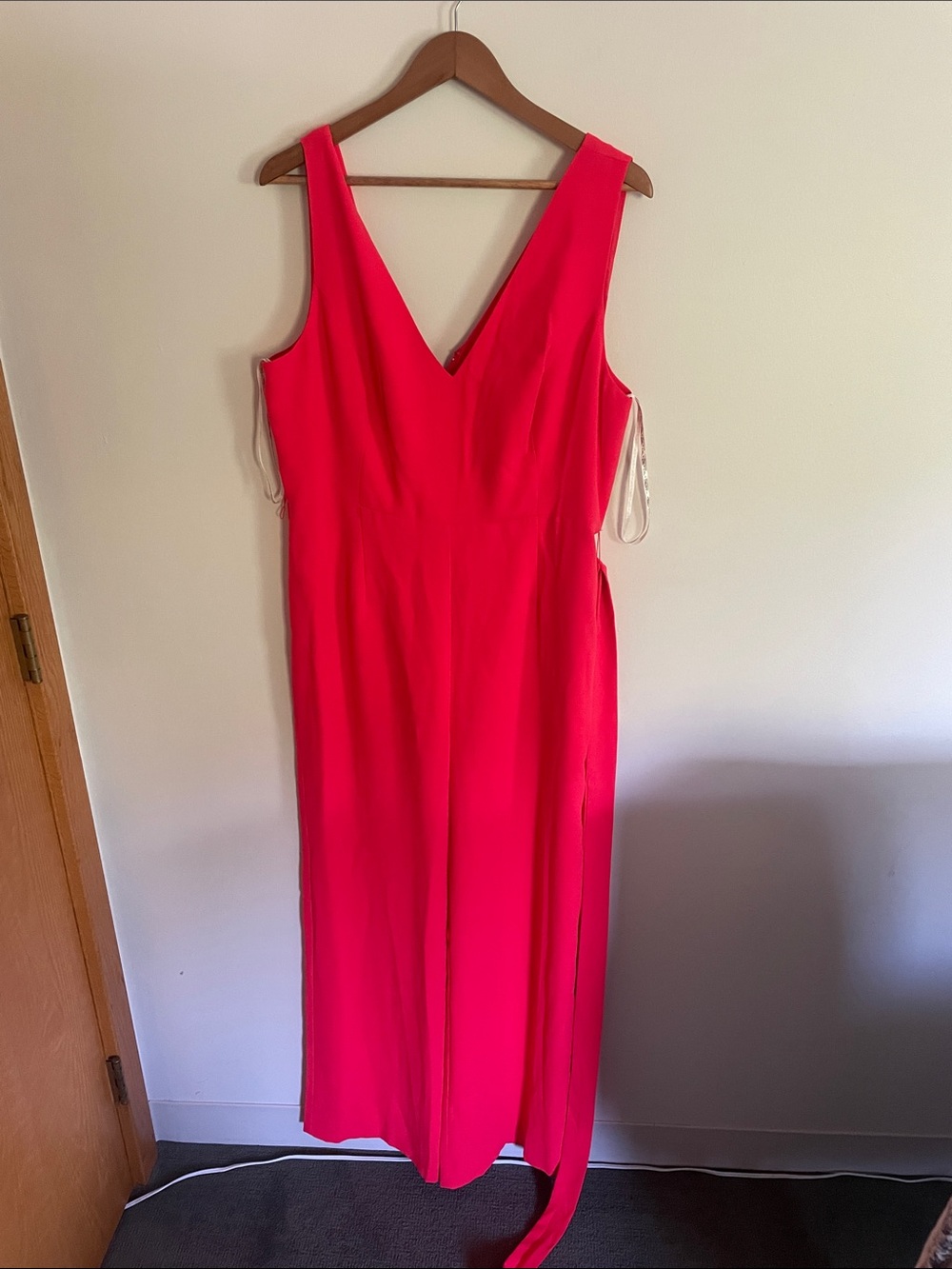 Lilly Pulitzer Bright Red Maxi pants suit with V-Neck
